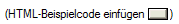 button html-beispielcode einfügen